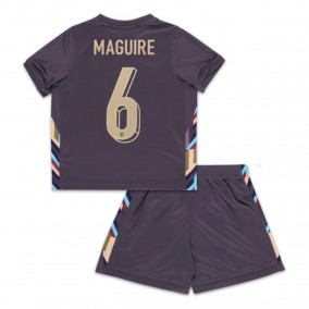 Seconda Maglia Inghilterra Maguire 6 Euro 2024 Bambino